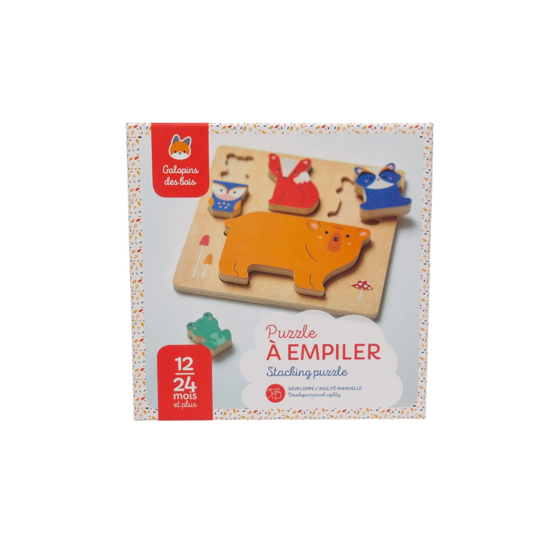 Puzzle à empiler - Galopins - Les animaux