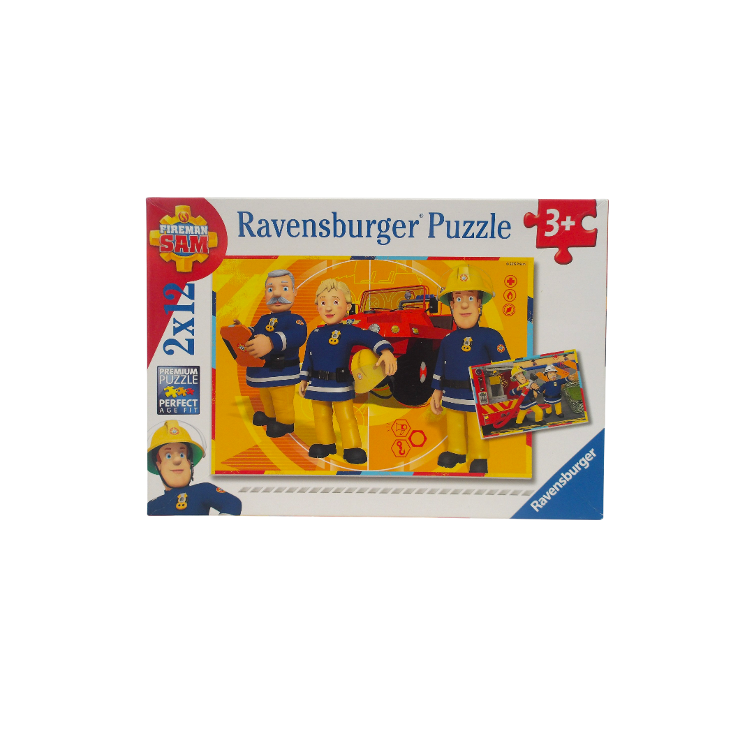 Puzzle - Sam le pompier en intervention - 2x12 pièces- Édition 2015