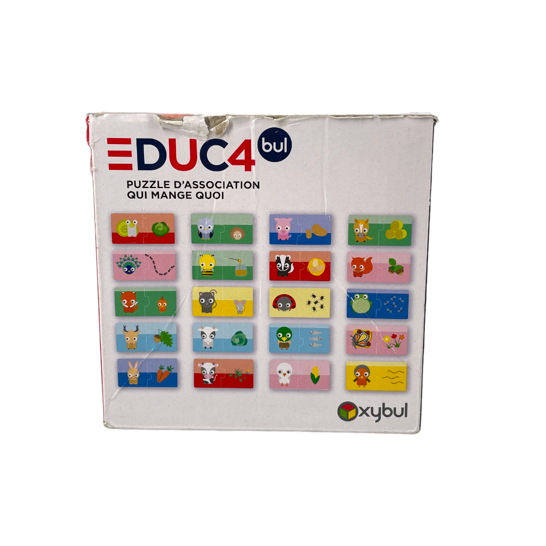 Educa puzzle - Qui mange quoi ?