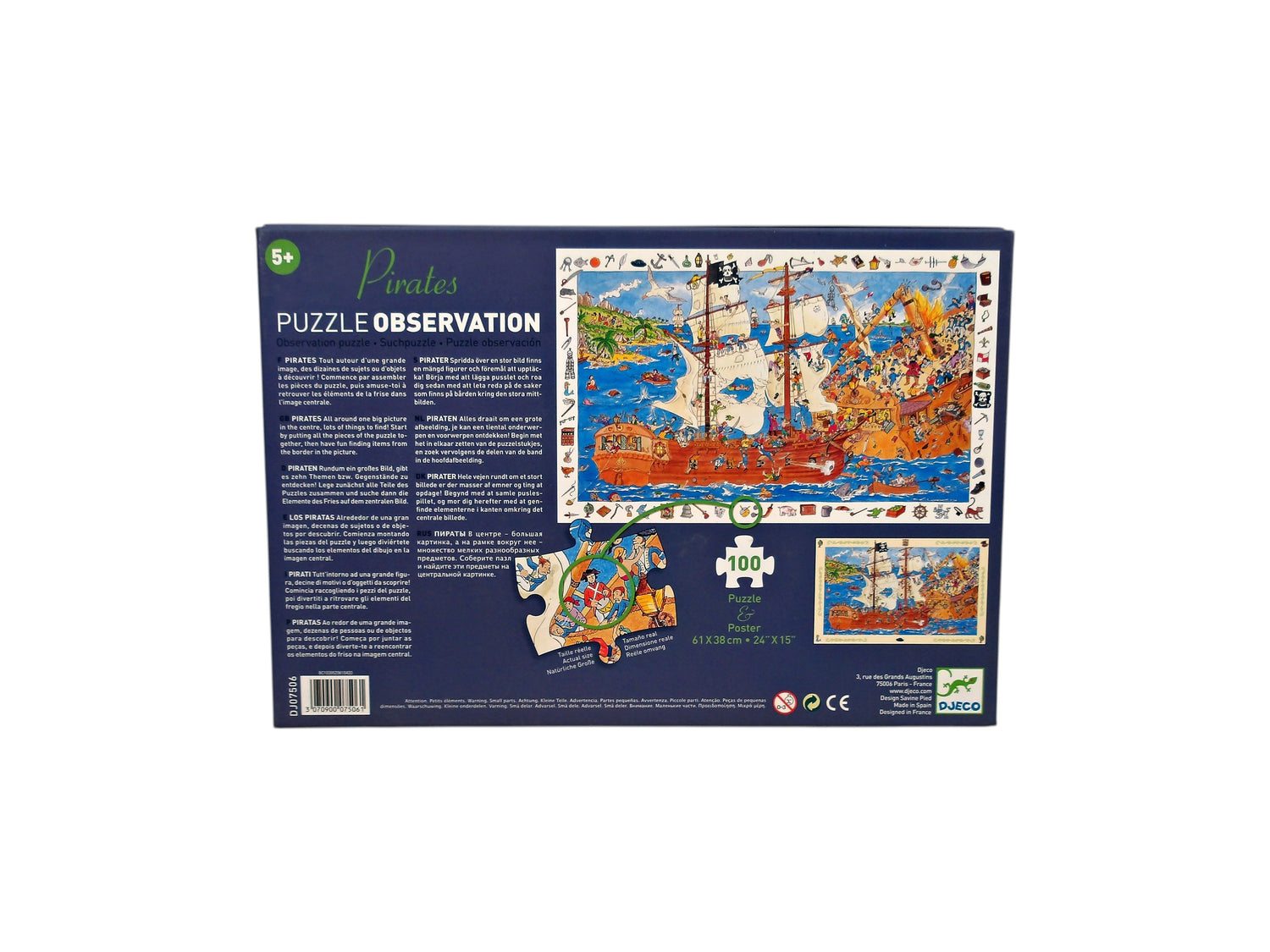 Puzzle observation - Les pirates - 100 pièces 