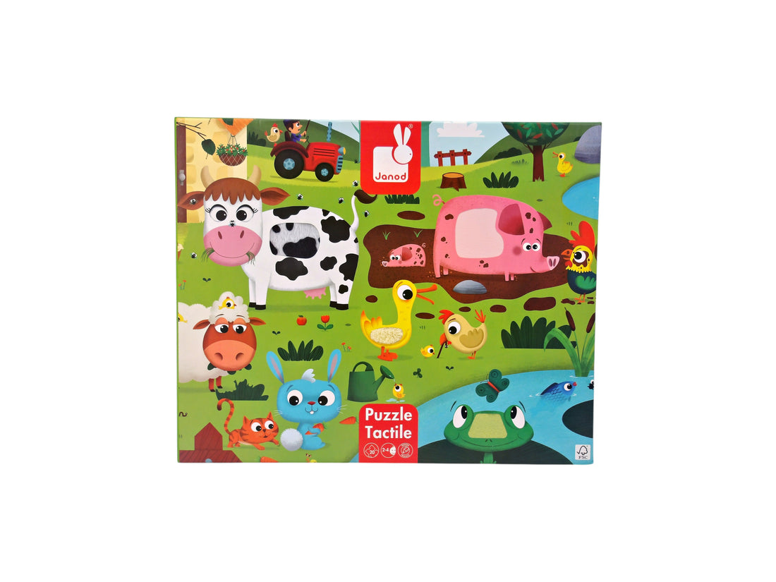 Puzzle - Tactile géant - La ferme
