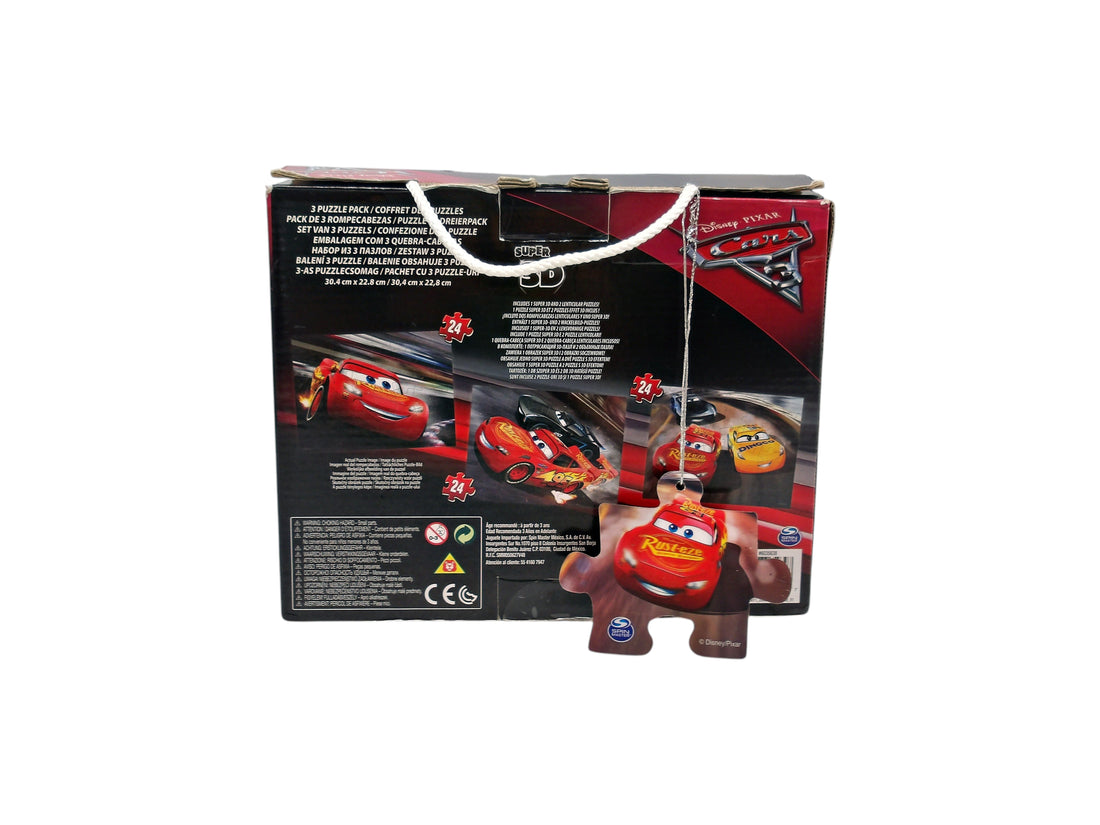 Puzzle - Coffret Super 3D Disney Cars - 3x24 pièces