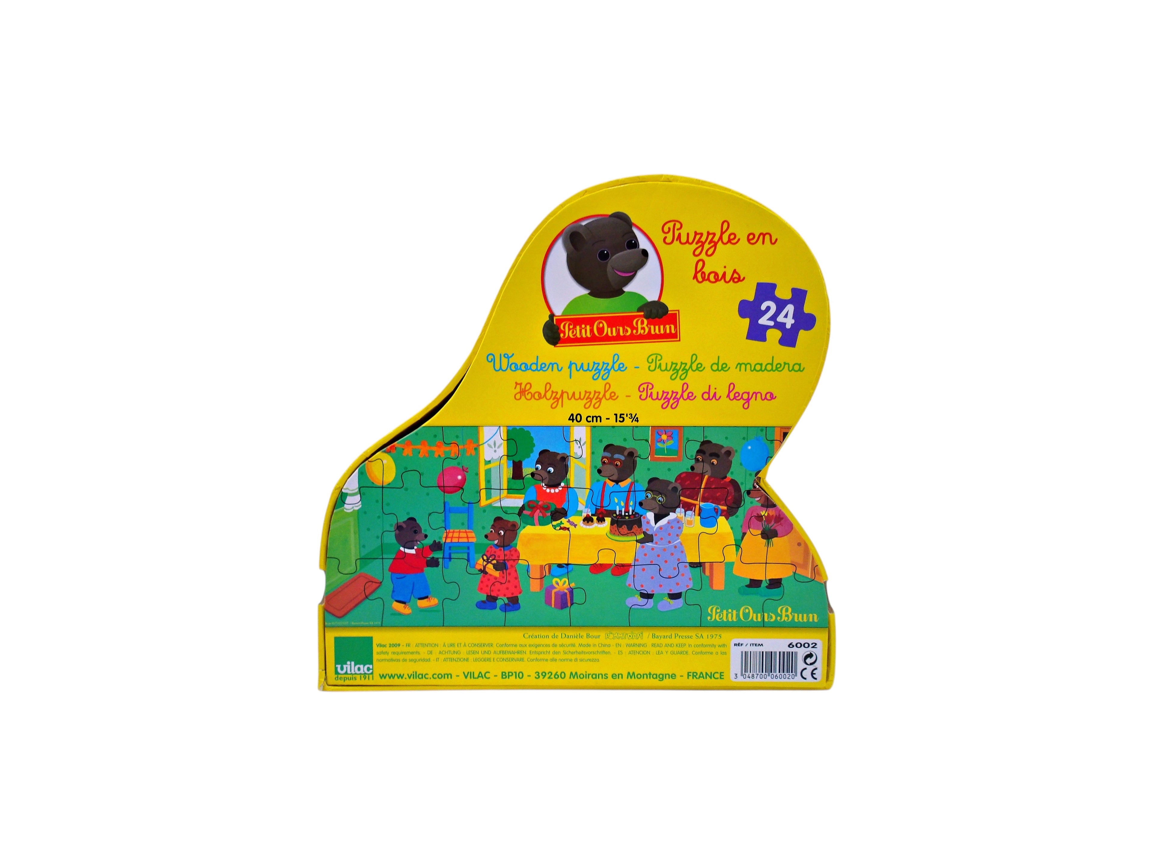 Puzzle en bois - Petit Ours Brun - 24 pièces- Édition 2009