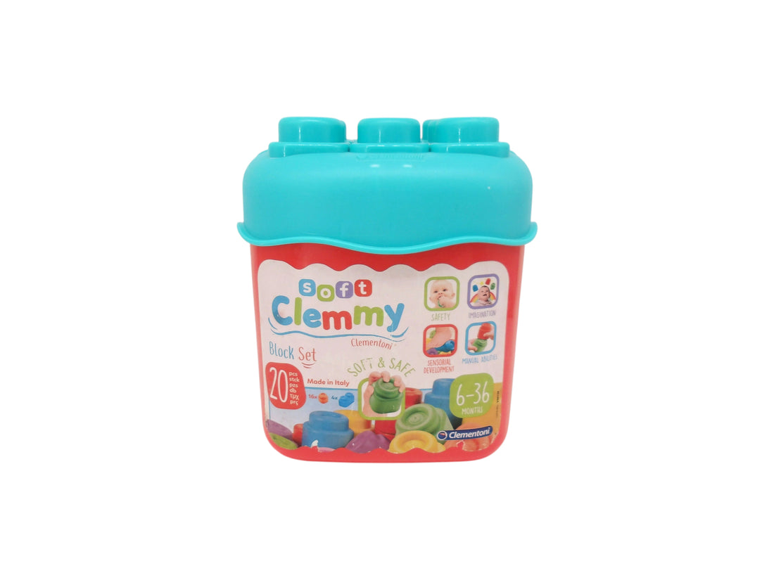 Boîte de soft Clemmy briques à empiler - 20 pièces