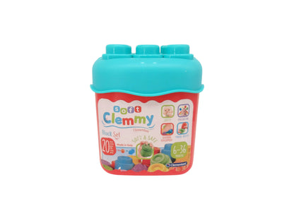 Boîte de soft Clemmy briques à empiler - 20 pièces