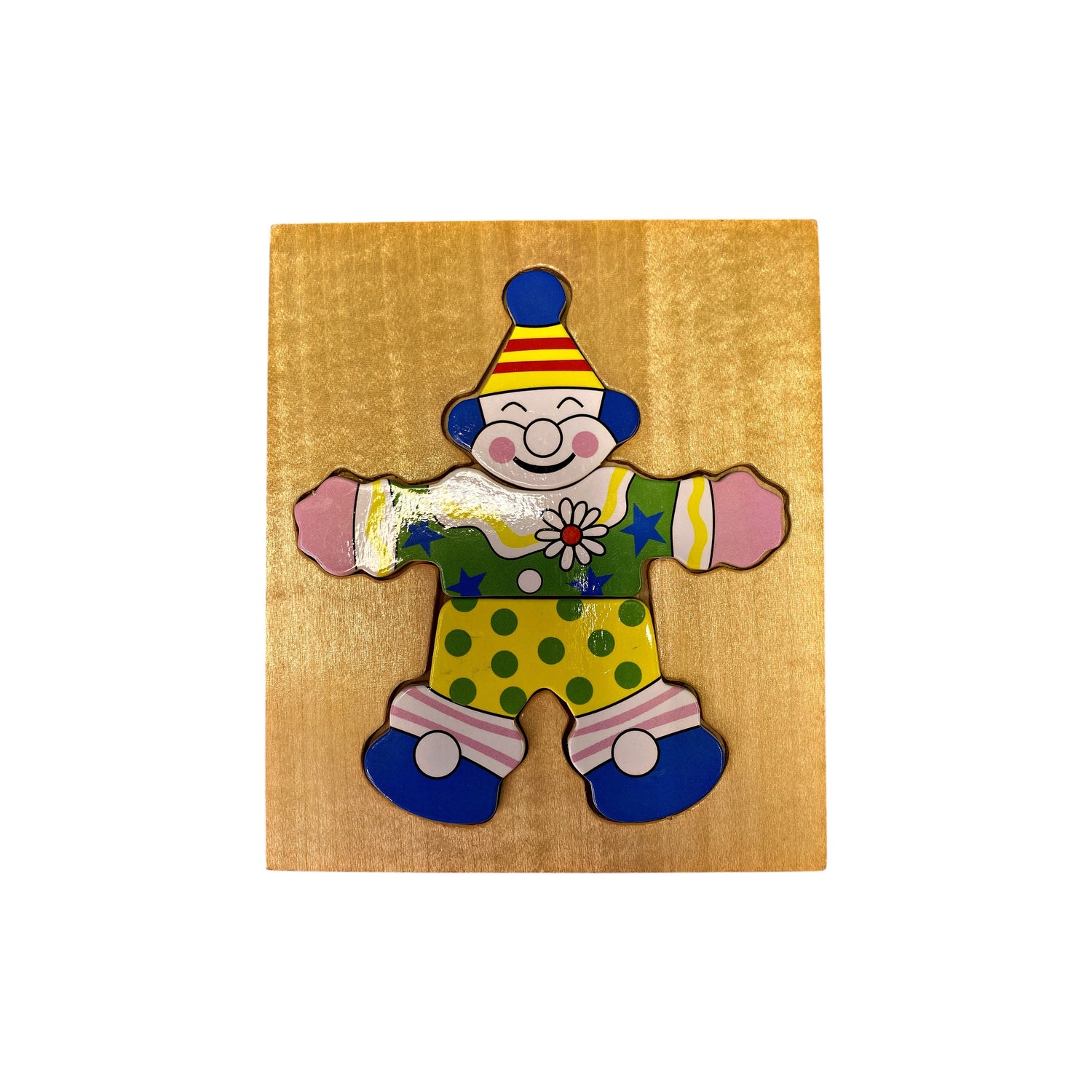 Puzzle en bois - Clown à habiller