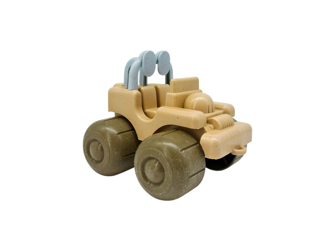 Véhicule militaire beige et vert - Plastique recyclé
