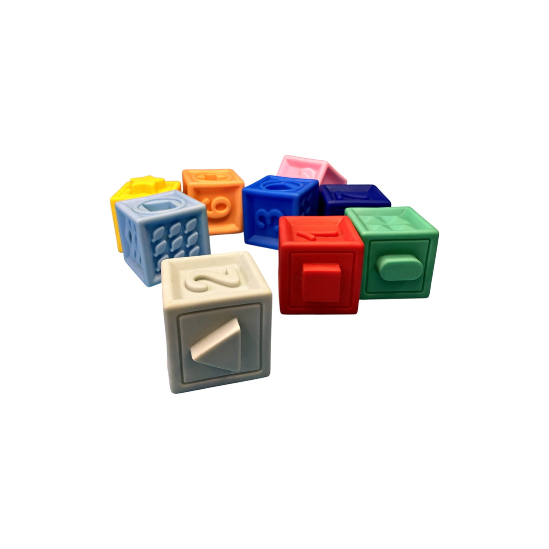 9 cubes sensoriels souples 