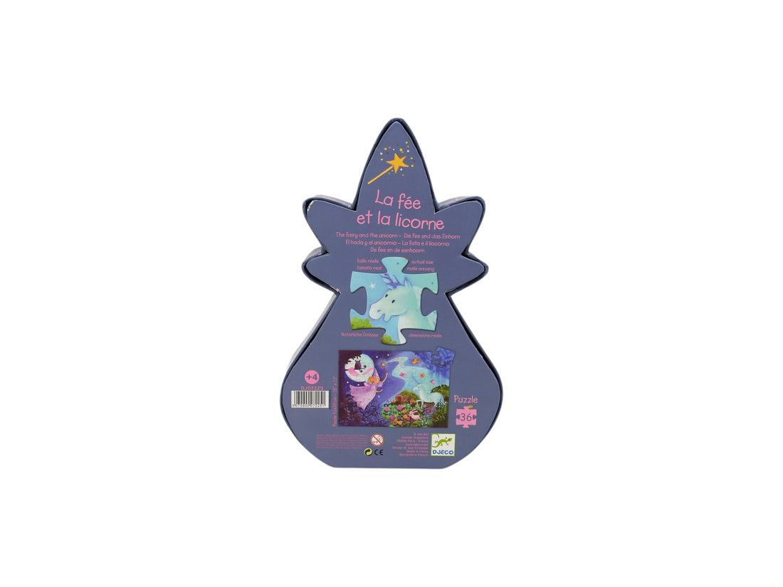 Puzzle - 36 pièces - La fée et la licorne 