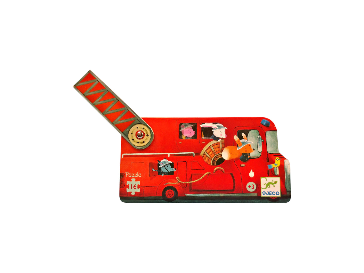 Puzzle - Le camion de pompiers - 16 pièces