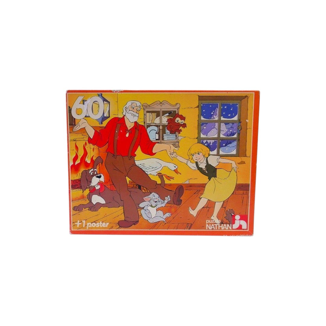 Puzzle - Heidi et son grand-père - 60 pièces