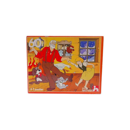 Puzzle - Heidi et son grand-père - 60 pièces