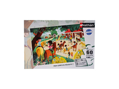 Puzzle - Bienvenue au centre équestre - 60 pièces 