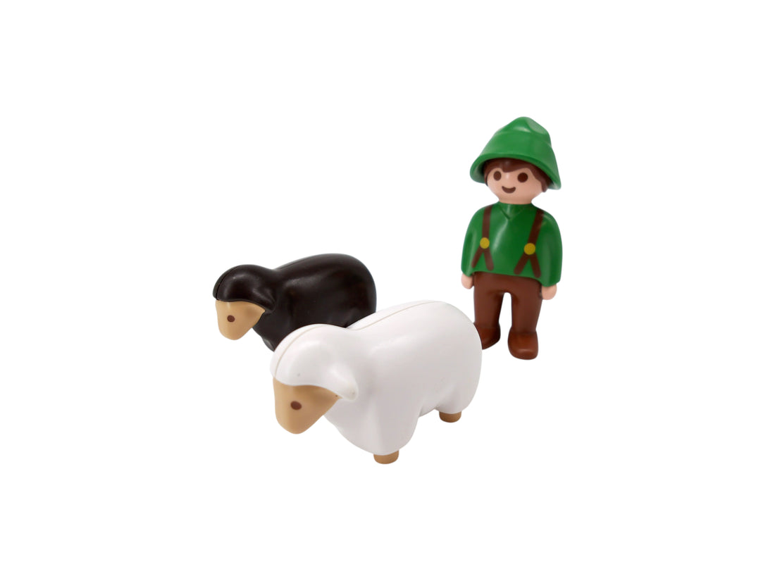 Playmobil 1.2.3 - Berger et moutons - Set 6721