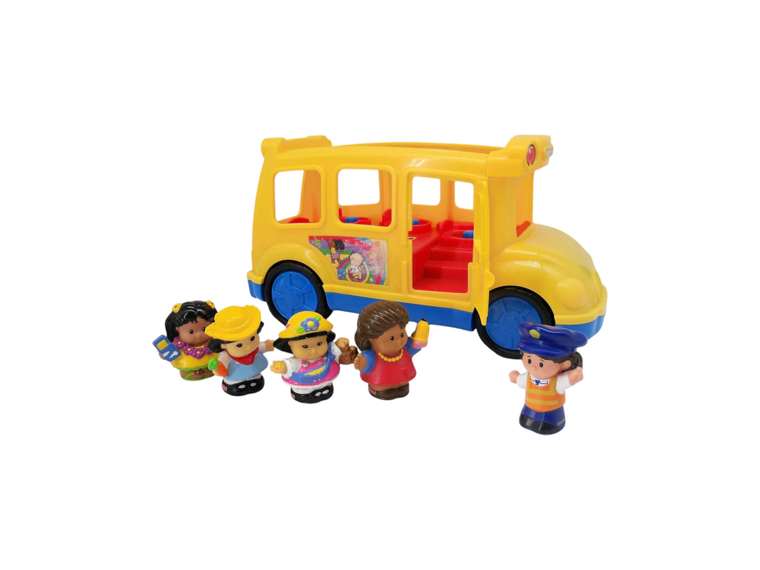 Bus scolaire et ses 6 personnages - Little People