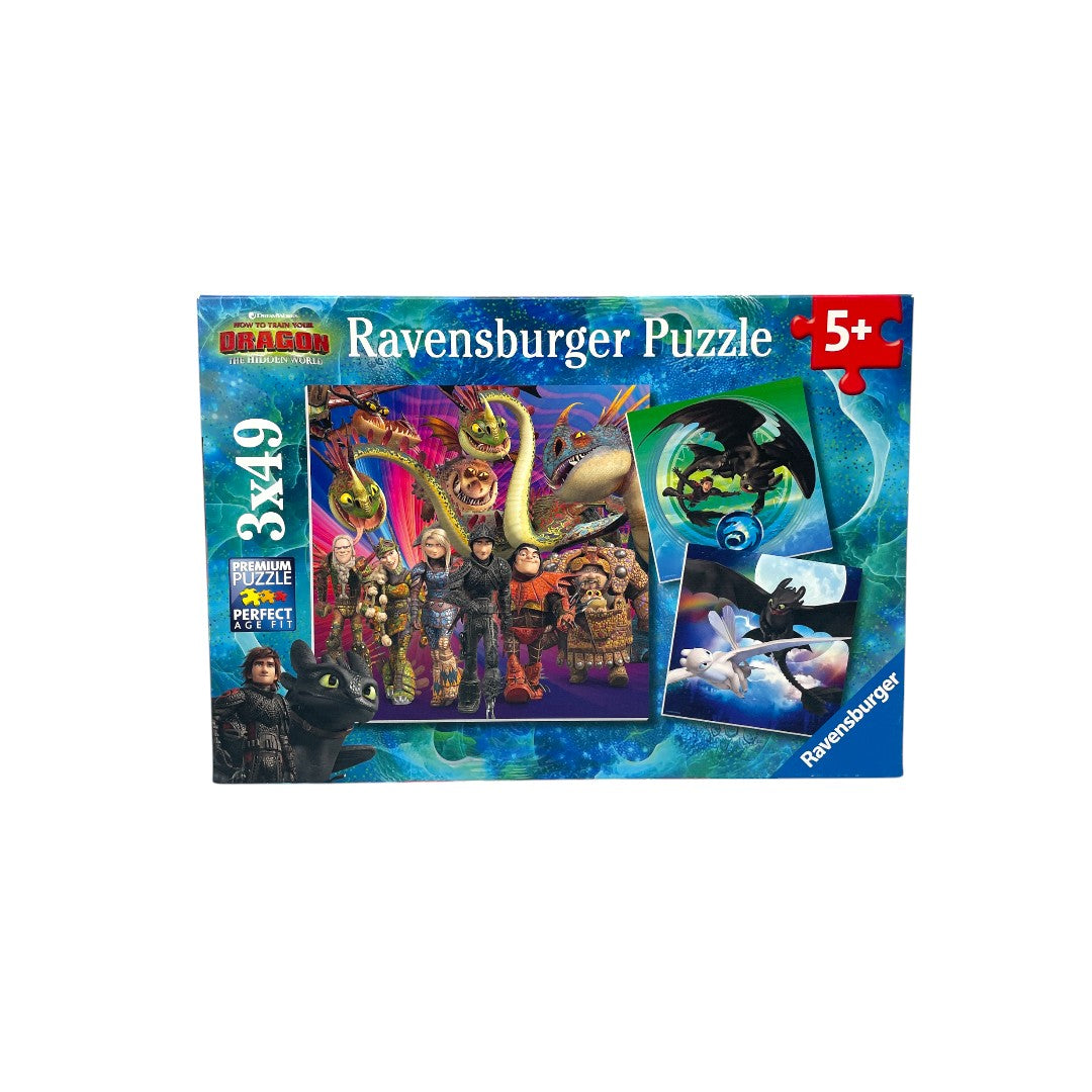 Puzzle - Dragon - 3x49 pièces- Édition 2019