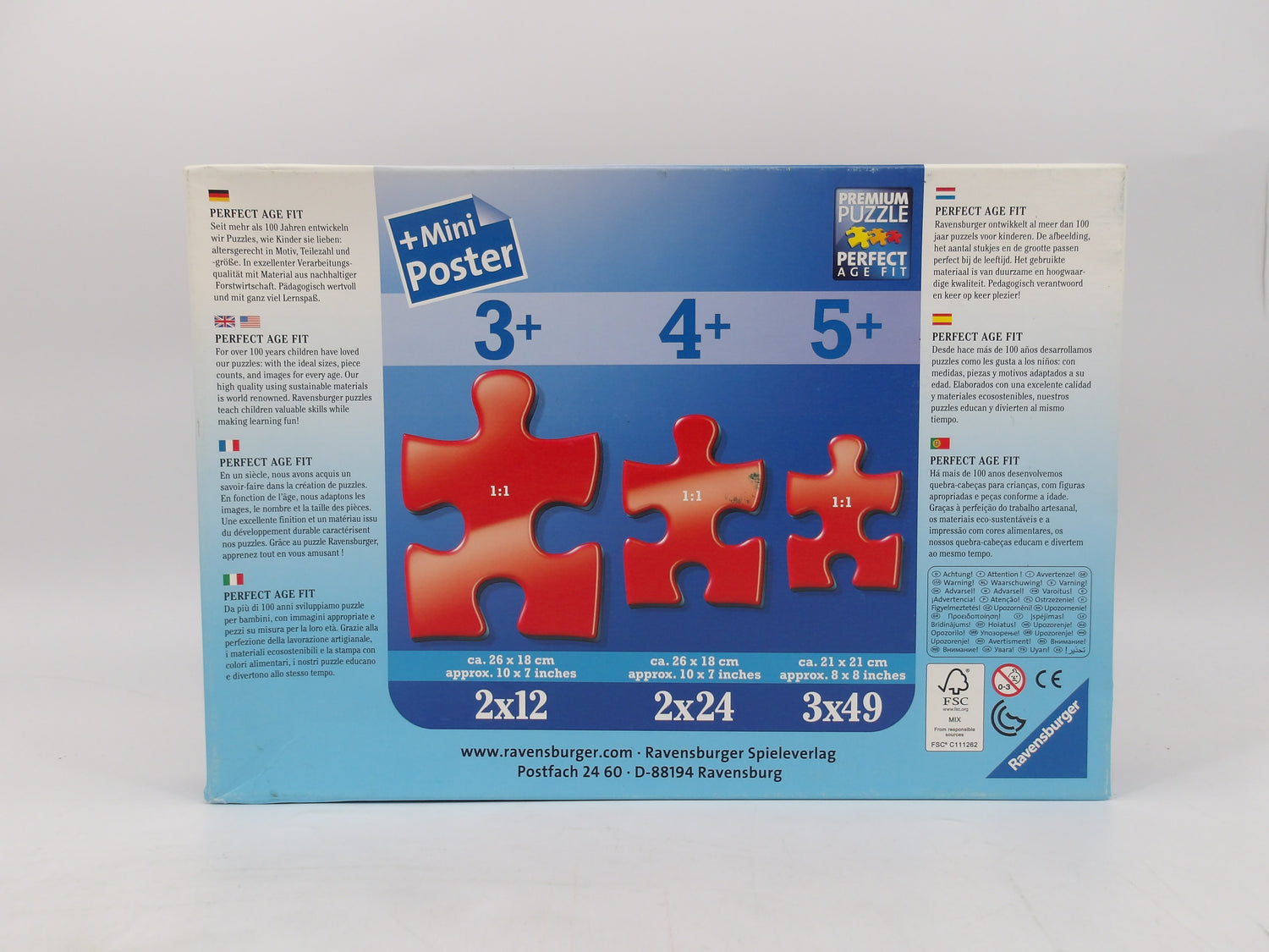 Puzzle Disney - La Reine Des Neiges - 3x49 pièces- Édition 2014