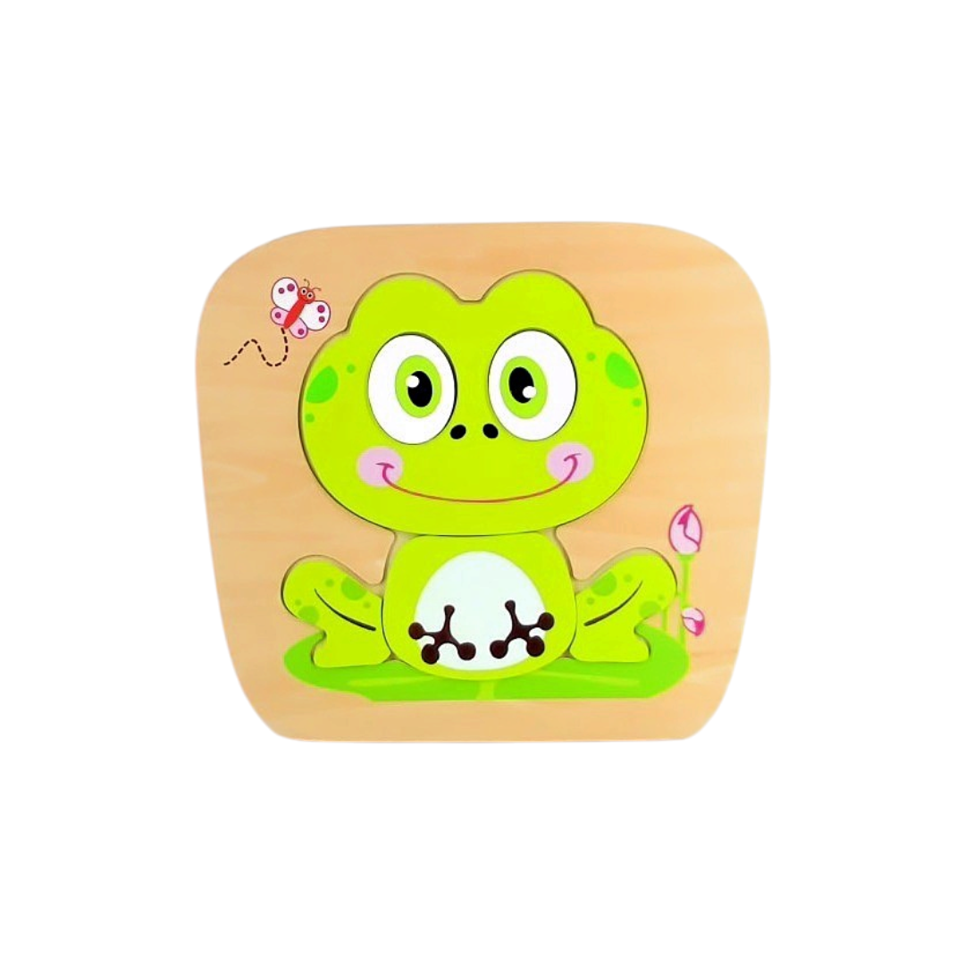 Puzzle bois - Grenouille - x5 pièces