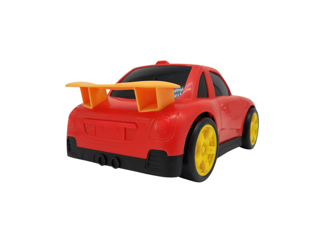 Grande voiture rouge 