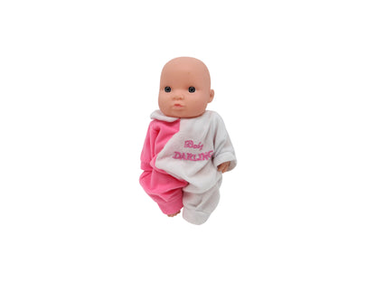 Poupée - Pyjama rose et blanc
