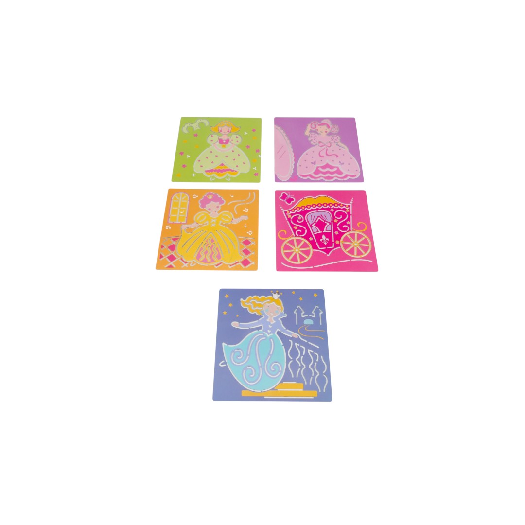 5 Pochoirs Princesses