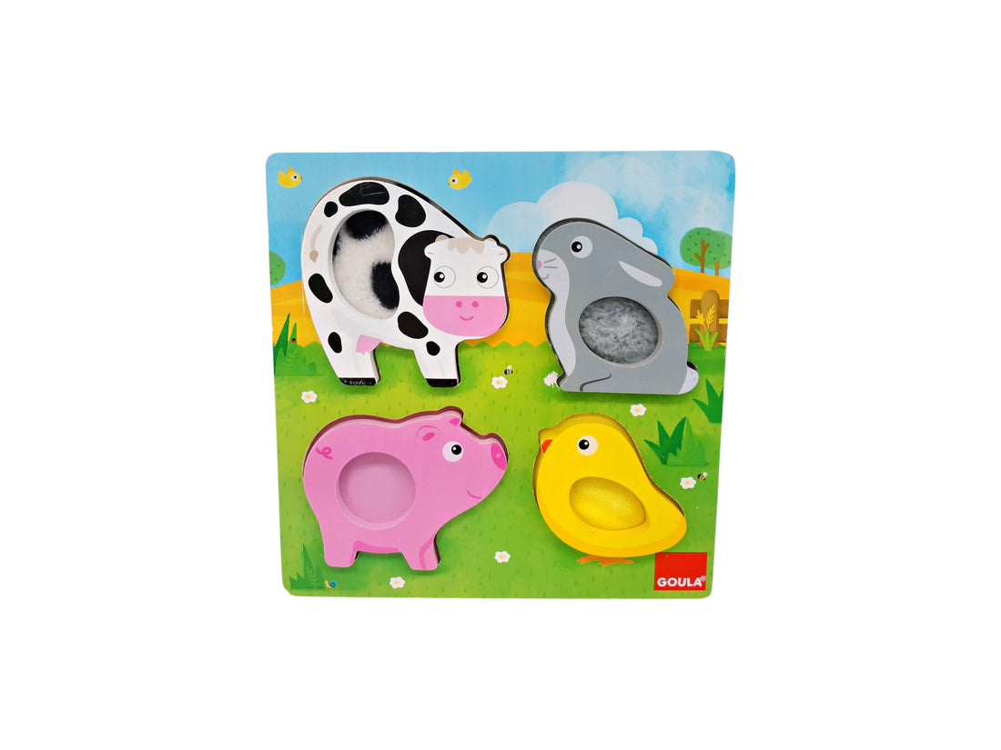 Puzzle tactile - Animaux de la ferme