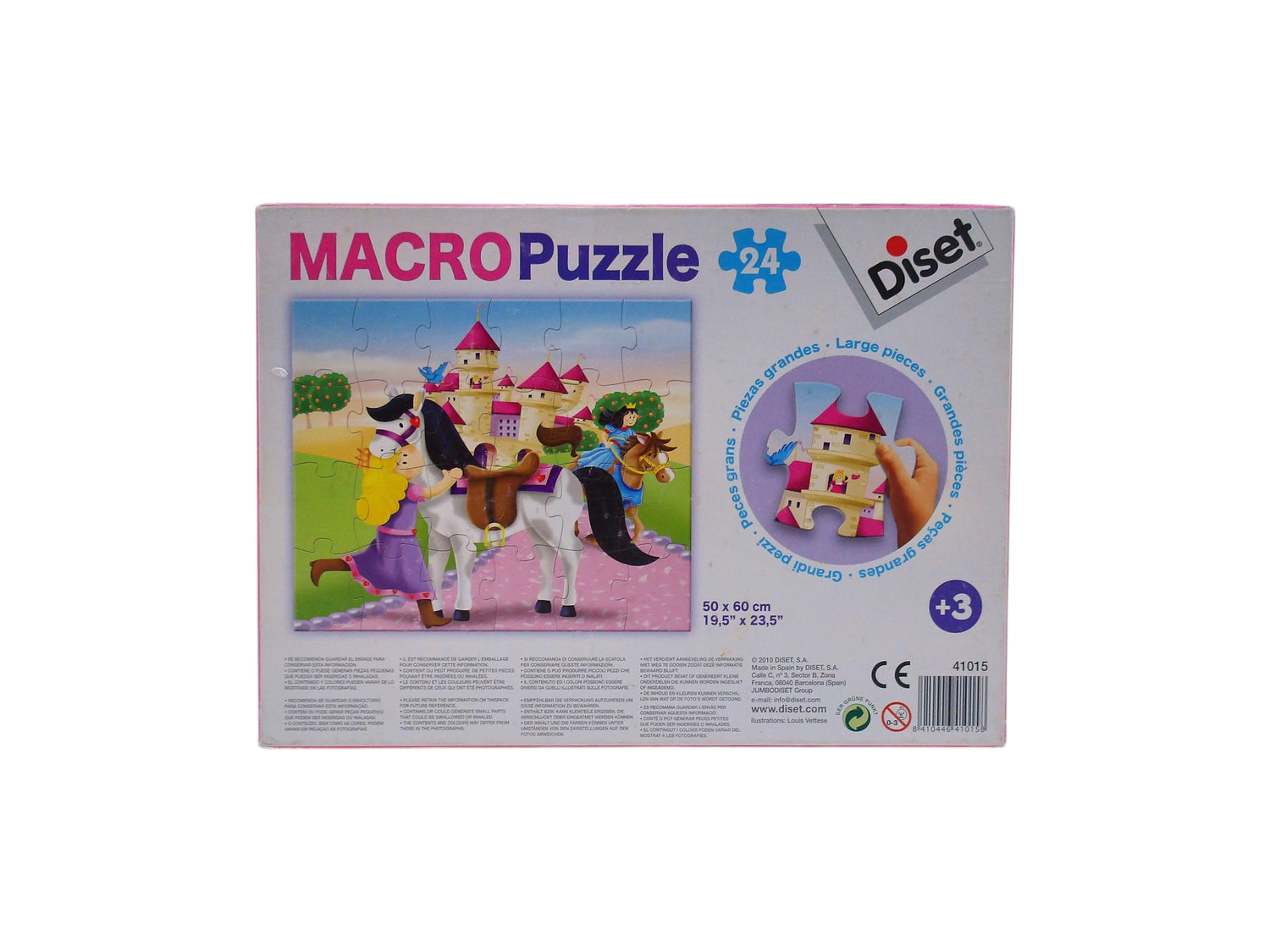 Macro puzzle - Princesse et château - 24 pièces- Édition 2010
