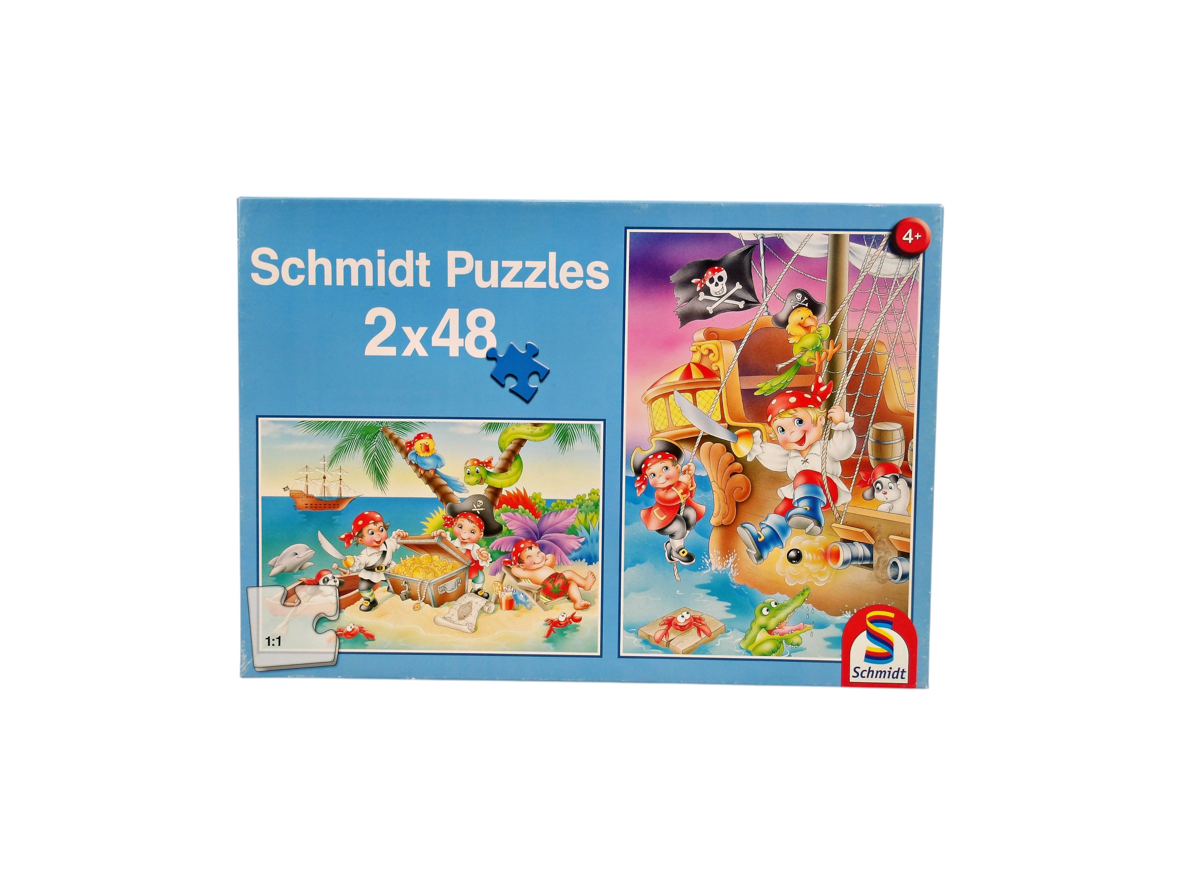 Puzzle - Bande de pirates 2x48 pièces
