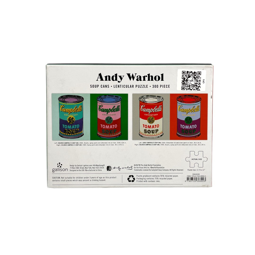 Puzzle - Andy Warhol Soup cans -  300 pièces