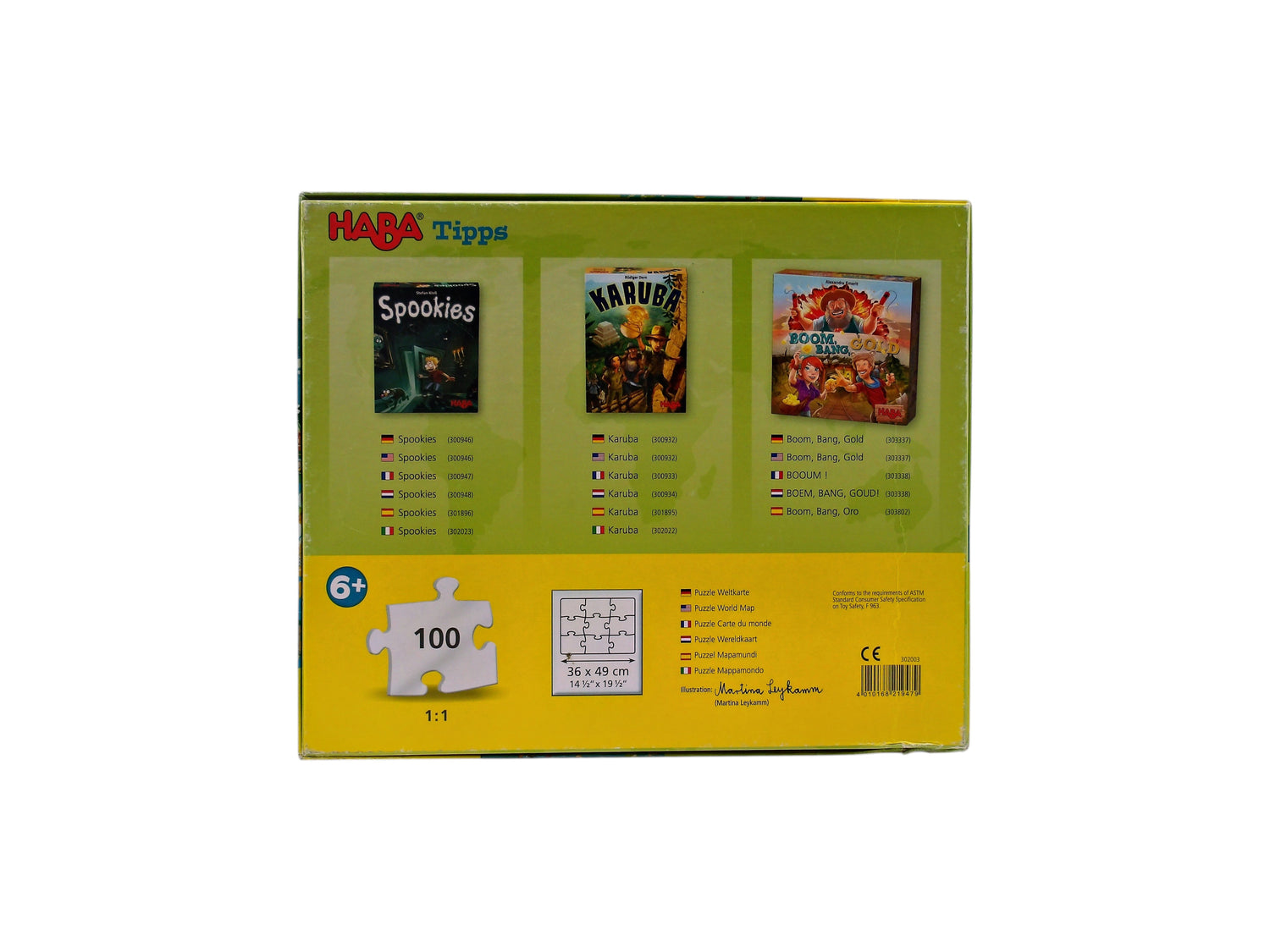 Puzzle - Carte du Monde XXL - 100 pièces