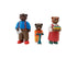 Figurines - Famille Petit Ours Brun - x3