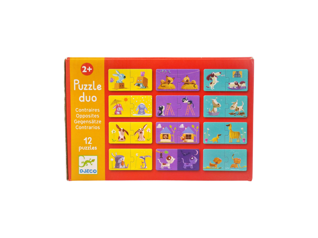 Puzzle duo - Les contraires - 12 Paires