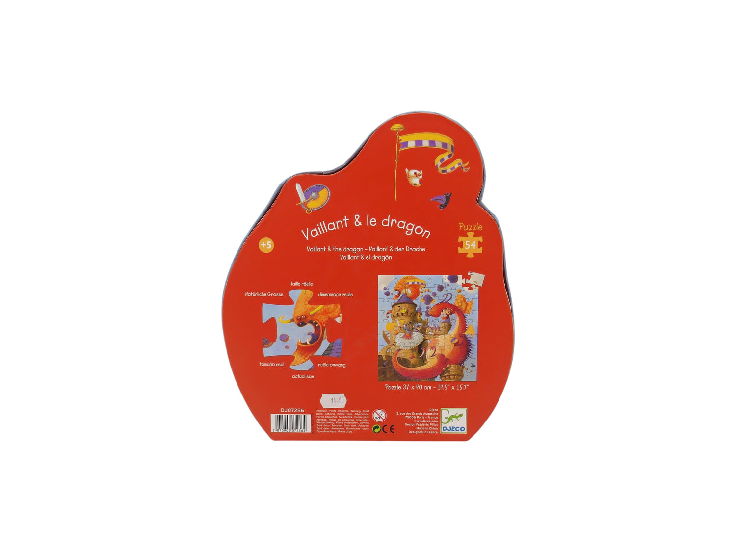 Puzzle - Vaillant et le Dragon - 54 pièces