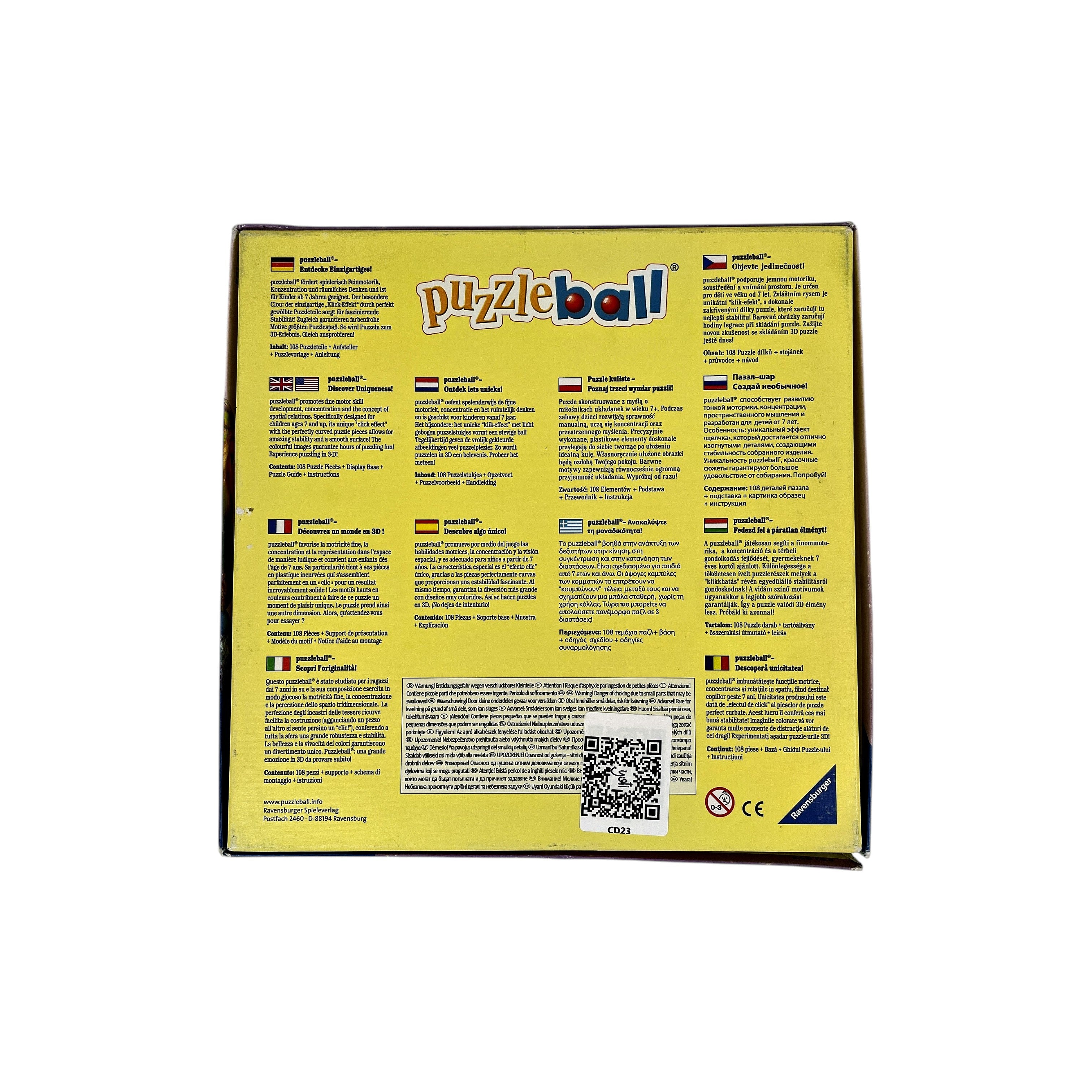 Puzzle Ball 3D Disney - Raiponce - 108 pièces- Édition 2011