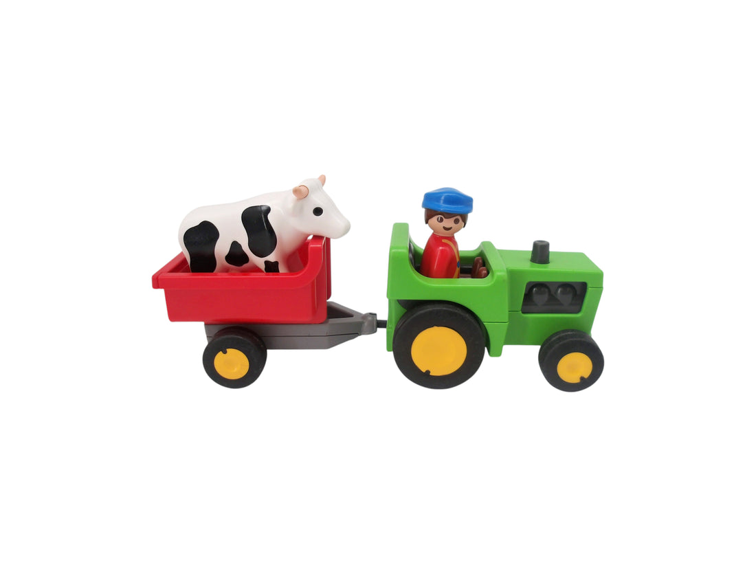  Playmobil 1.2.3 - Fermier et son tracteur - 6715 