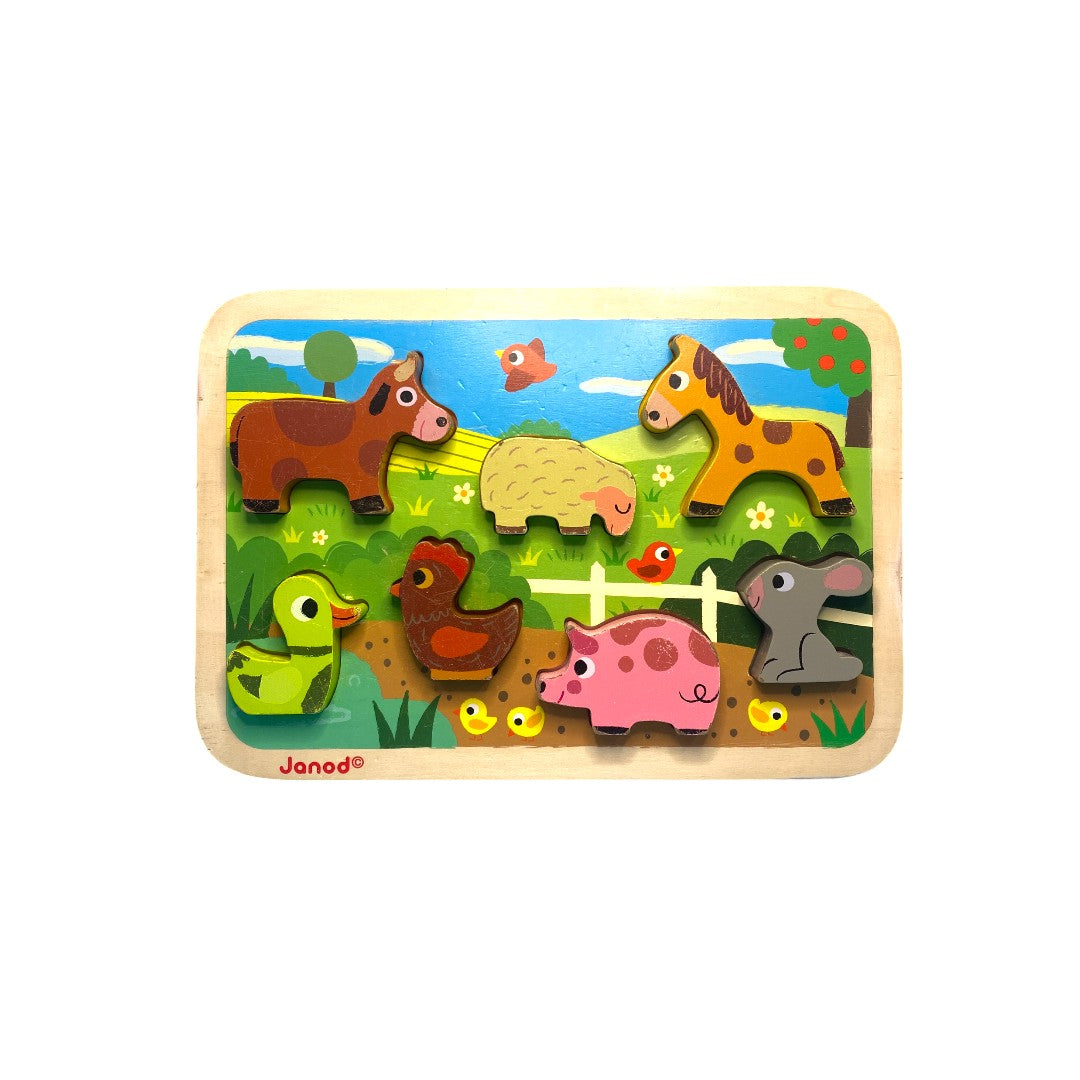 Puzzle encastrable animaux 