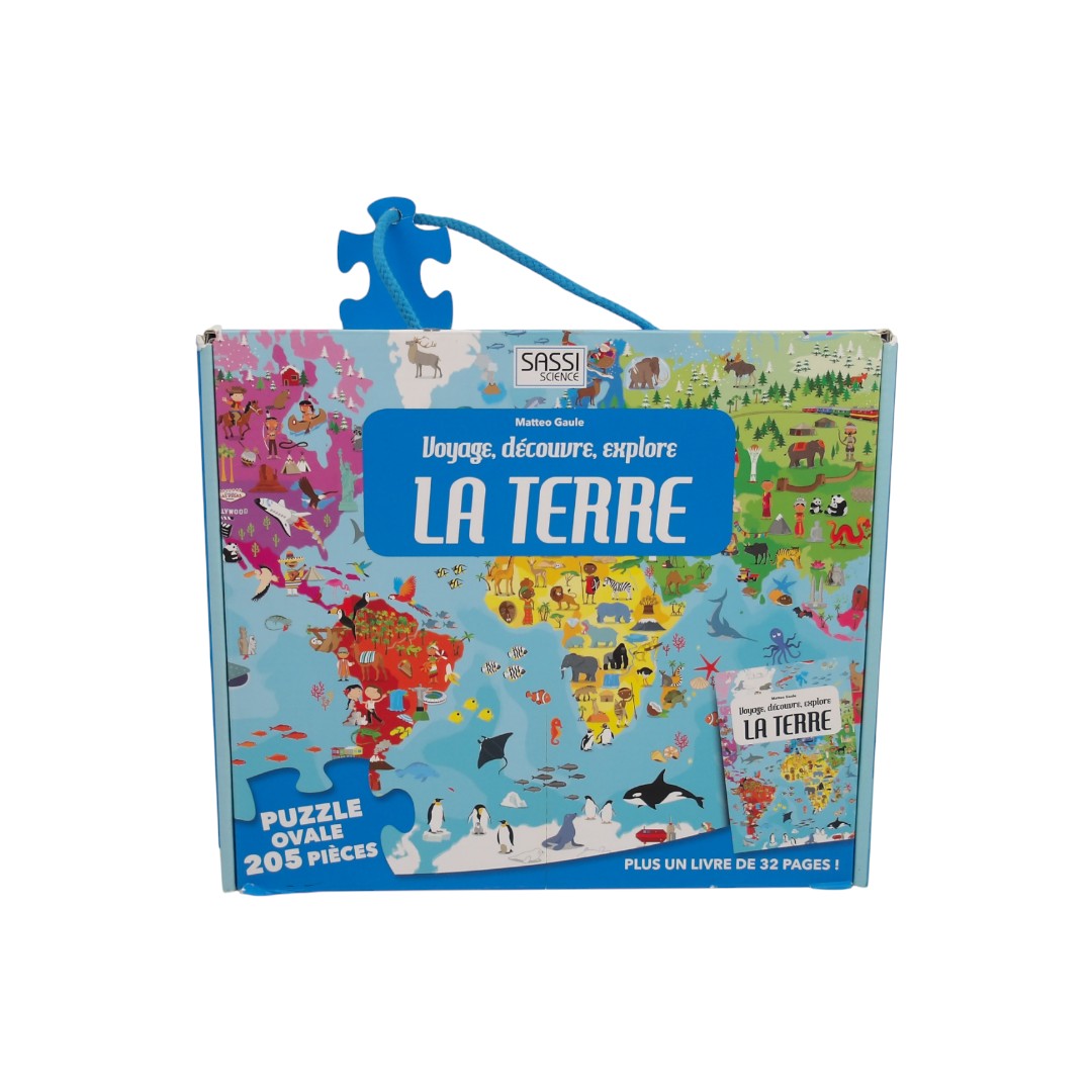 Puzzle - Voyage, découvre, explore  la Terre - 205 pièces