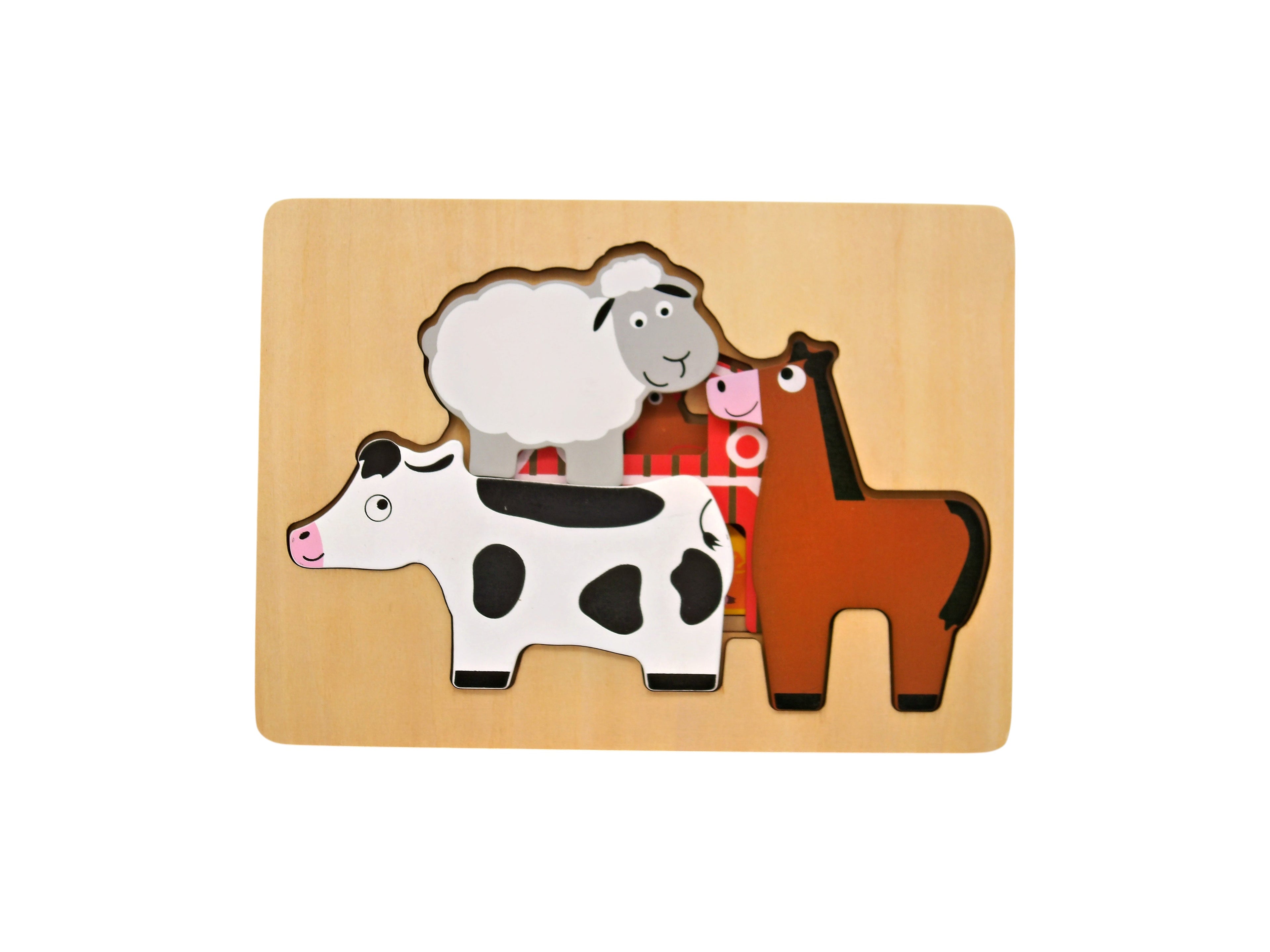 Puzzle à étages - Animaux de la ferme