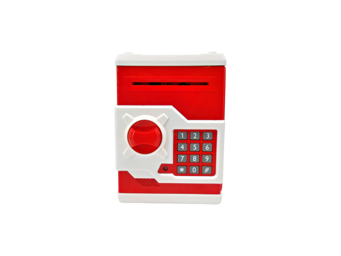 Tirelire - Coffre fort rouge