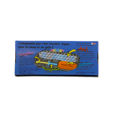 Rainbow loom - Kit de création de bracelets en élastiques colorés