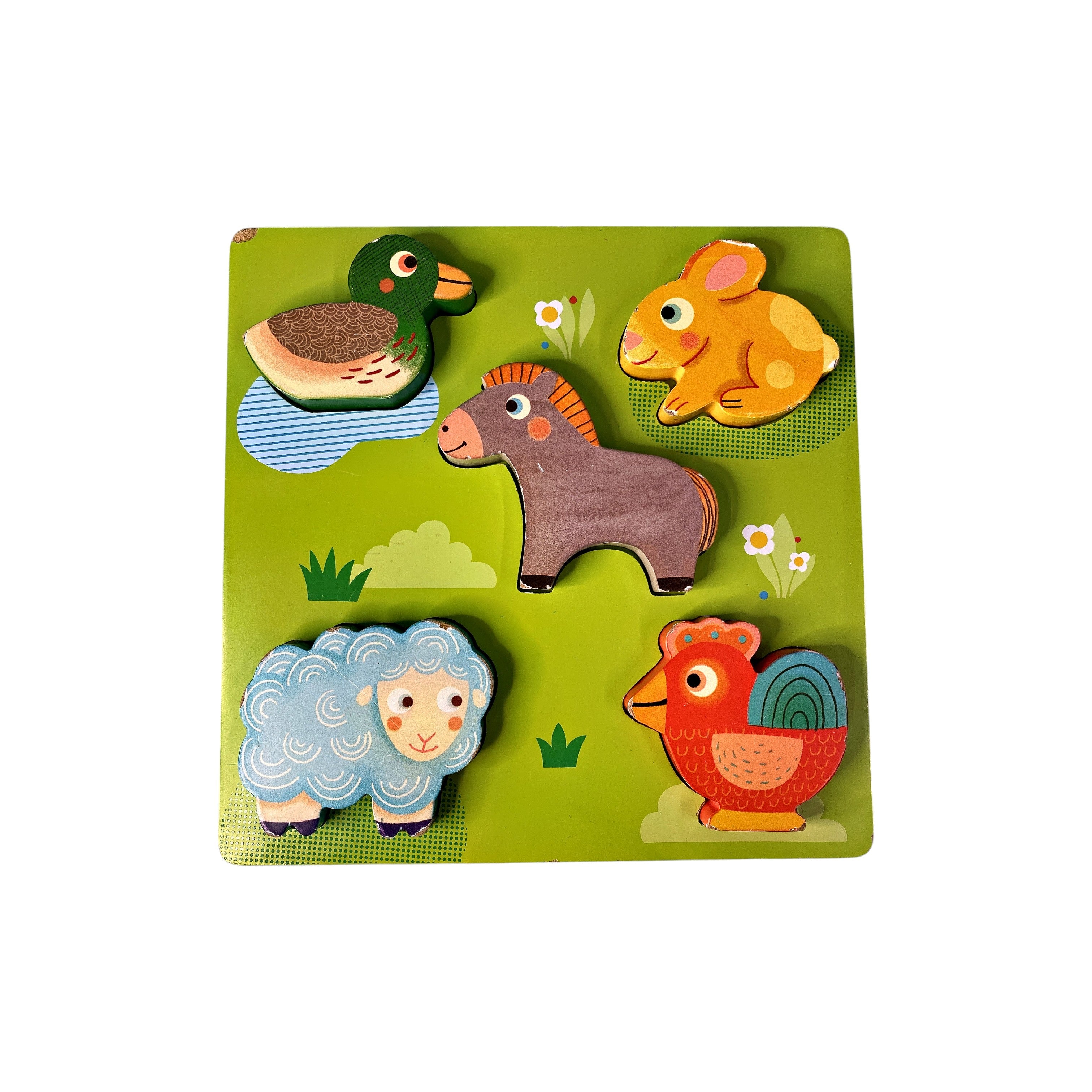 Puzzle - Animaux de la ferme - 5 pièces 