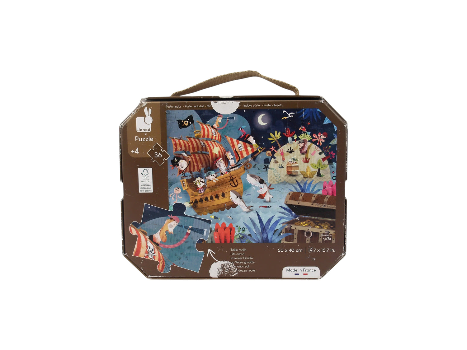 Puzzle valisette - La chasse au trésor - 36 pièces
