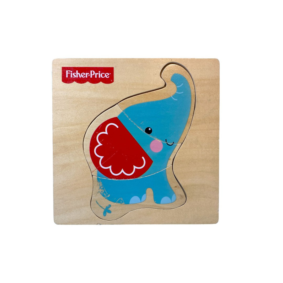 Puzzle en bois - Eléphant - 3 pièces