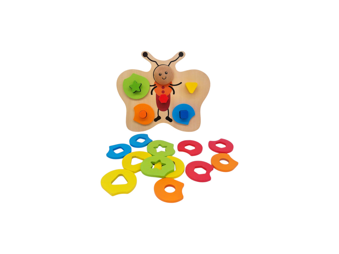 Papillon en bois - Encastrement