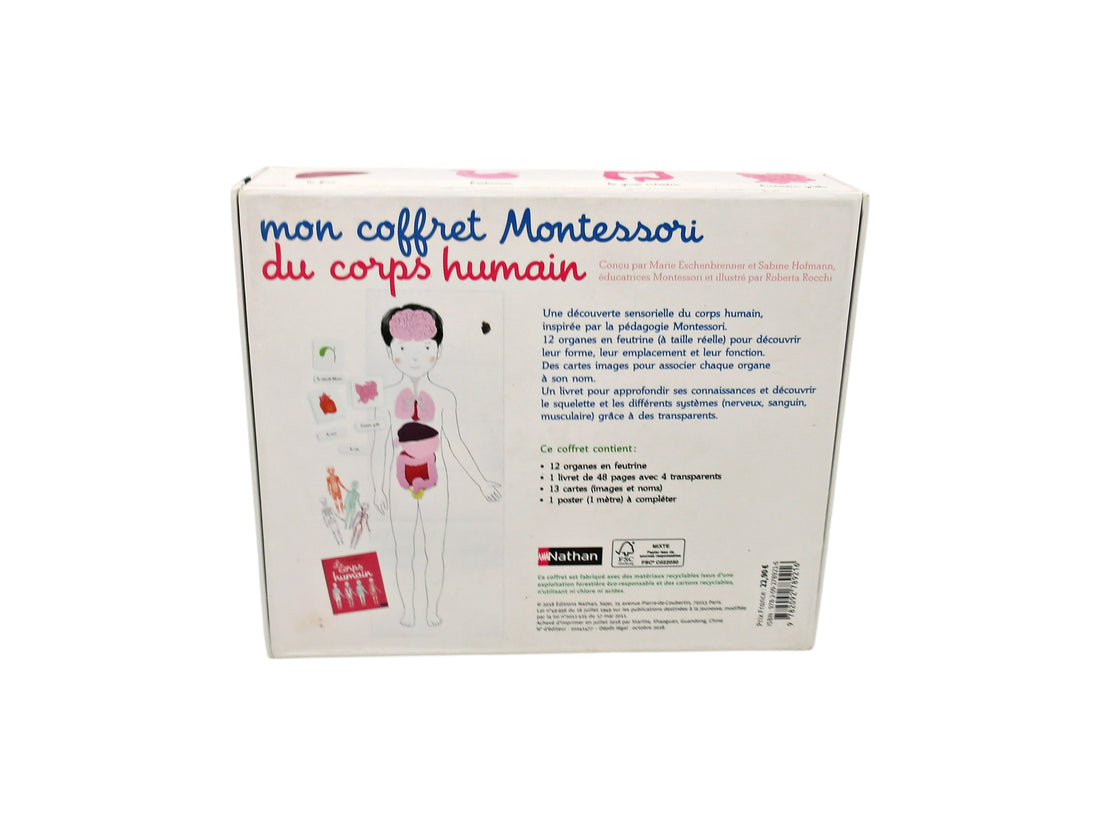Mon coffret Montessori du corps humain- Édition 2018
