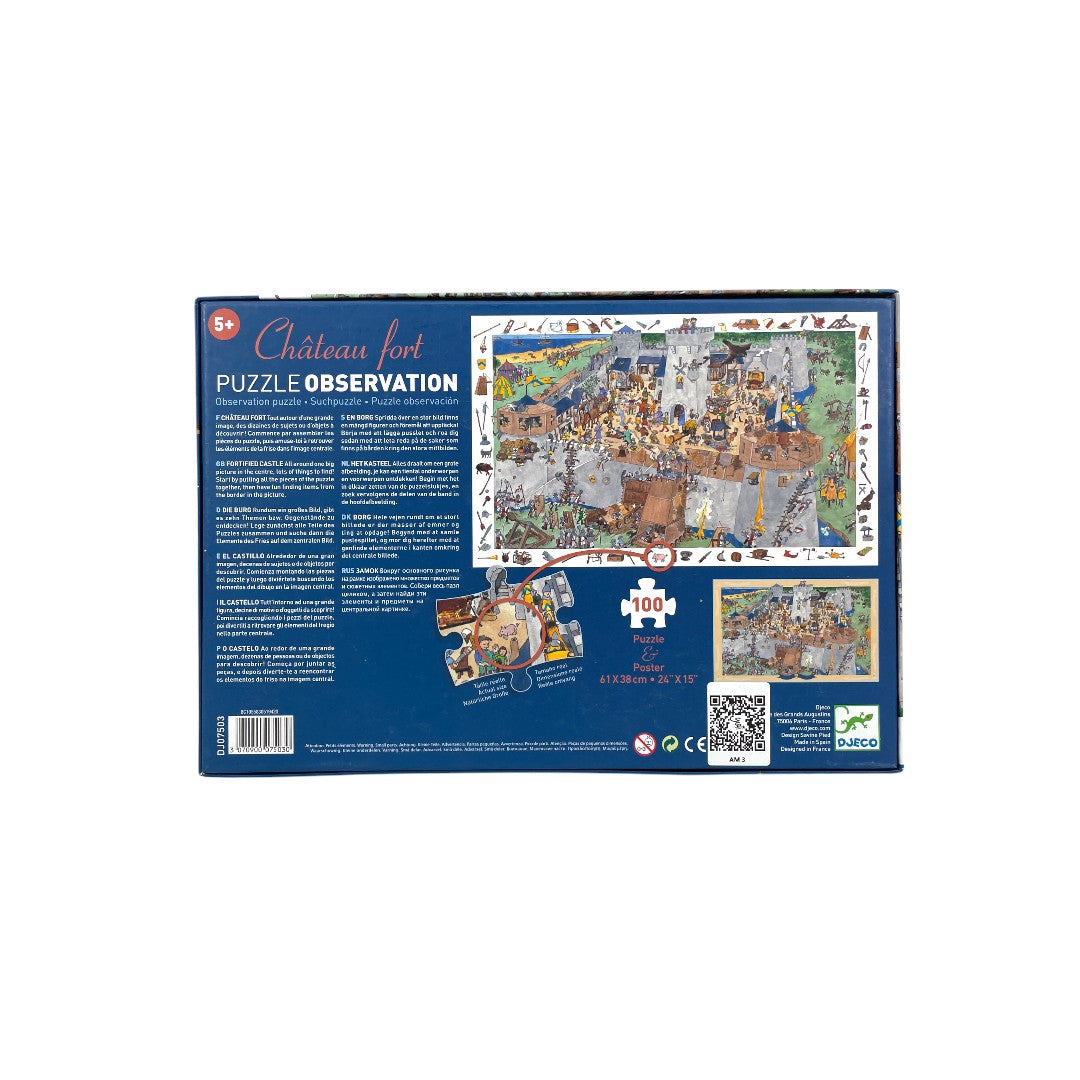 Puzzle découvertes - Le château fort - 100 pièces