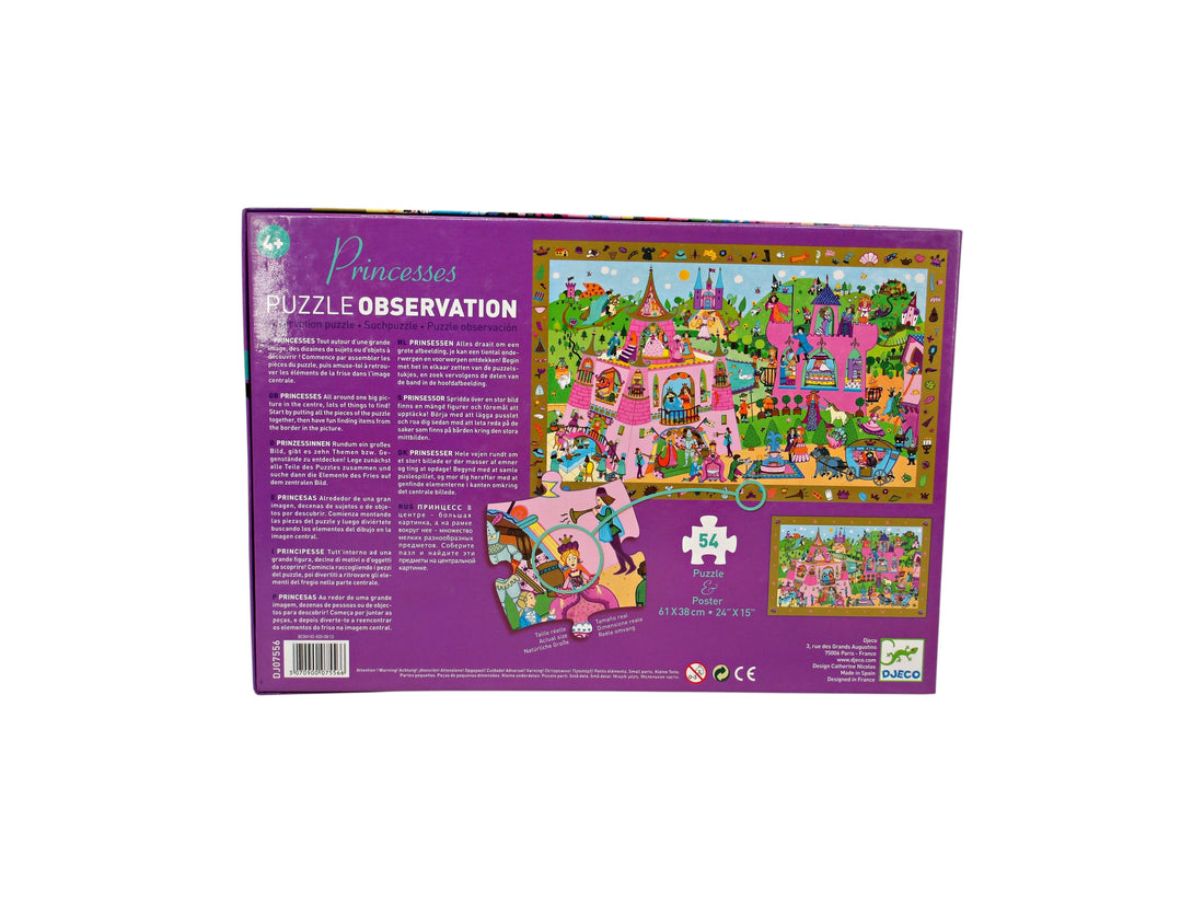 Puzzle observation - Princesses - 54 pièces