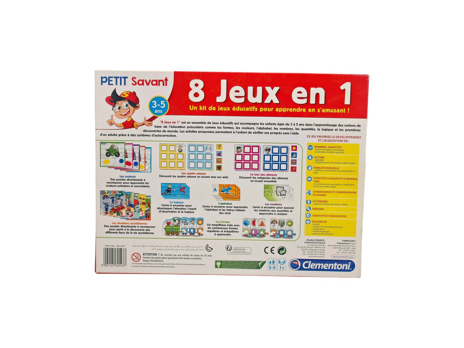Mon coffret de jeux 8 en 1