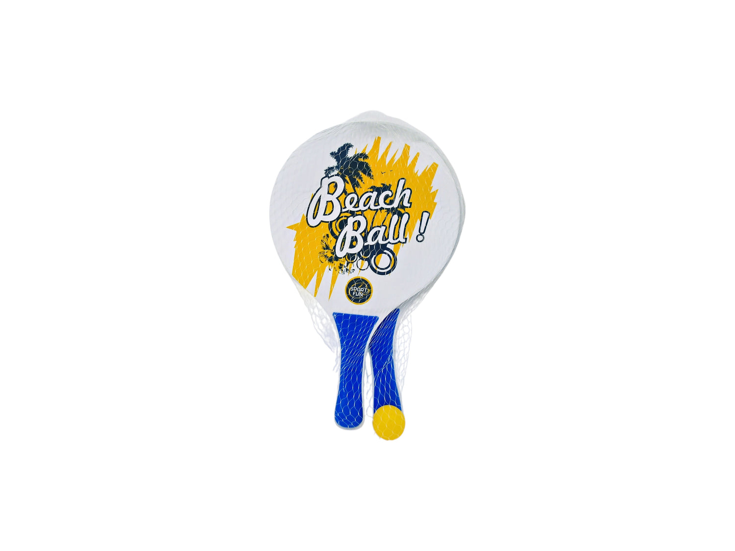 Set de 2 raquettes de plage avec balle