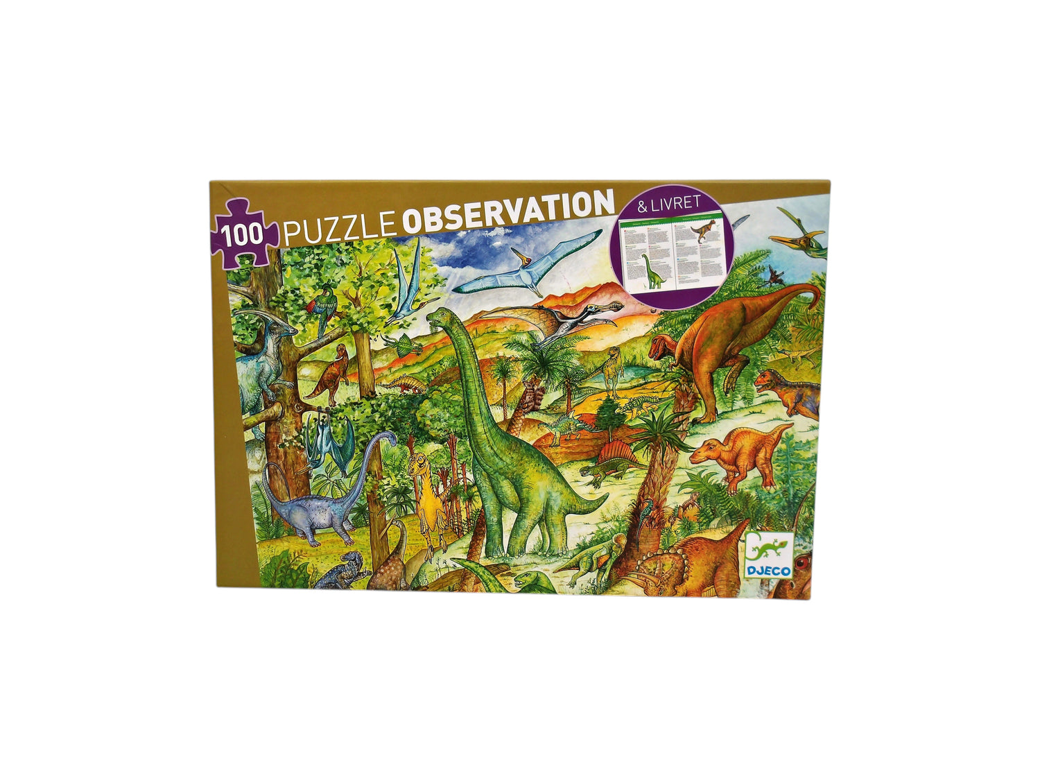 Puzzle observation - Dinosaures - 100 pièces